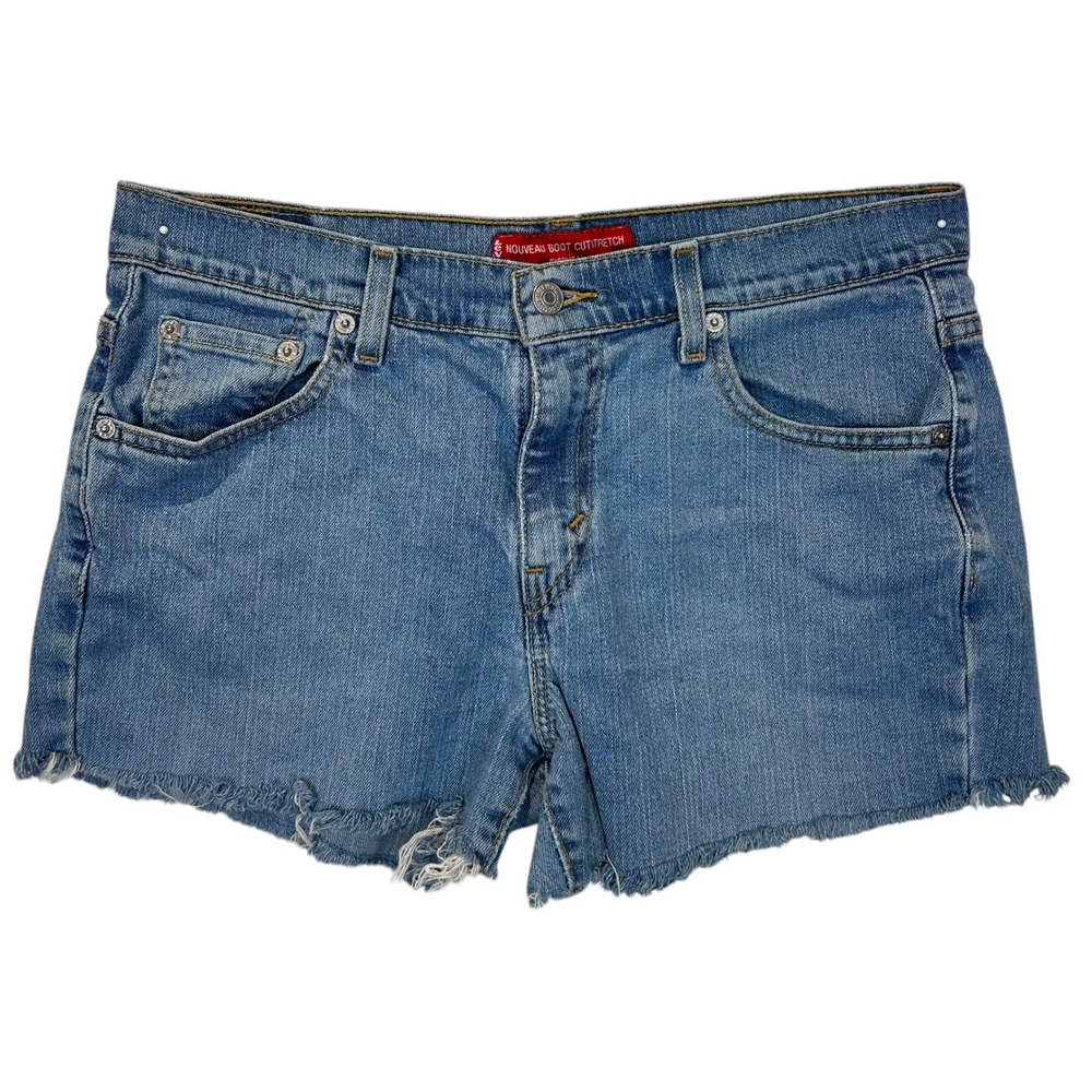 Vintage Levis 515 Denim Cut-Off Shorts 3"  Nouveau Low Rise Stretch Size 10 READ
